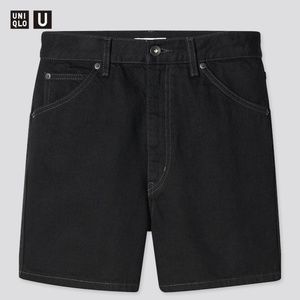 NWT Uniqlo Black Denim Shorts